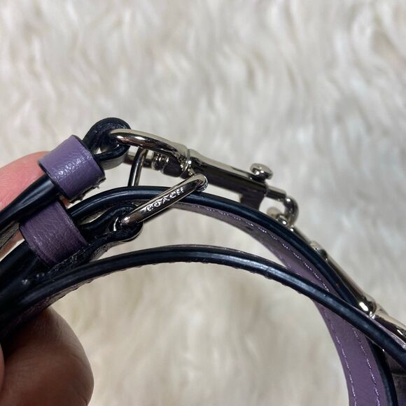 Purple Coach Replacement Strap with Sliver Hardware - Picture 5 of 6
